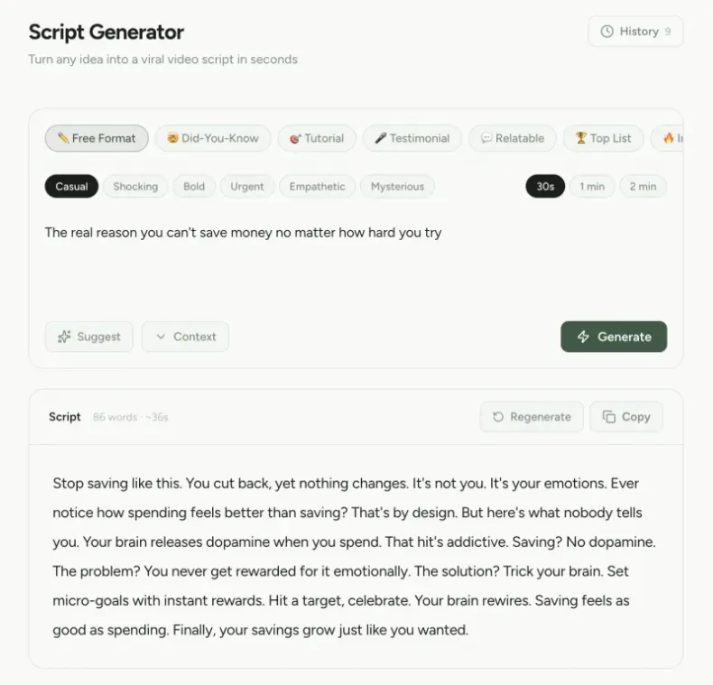 Script Generator